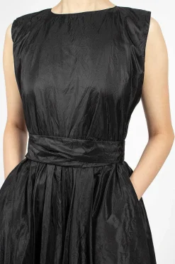 Washed Silk Button Pinafore