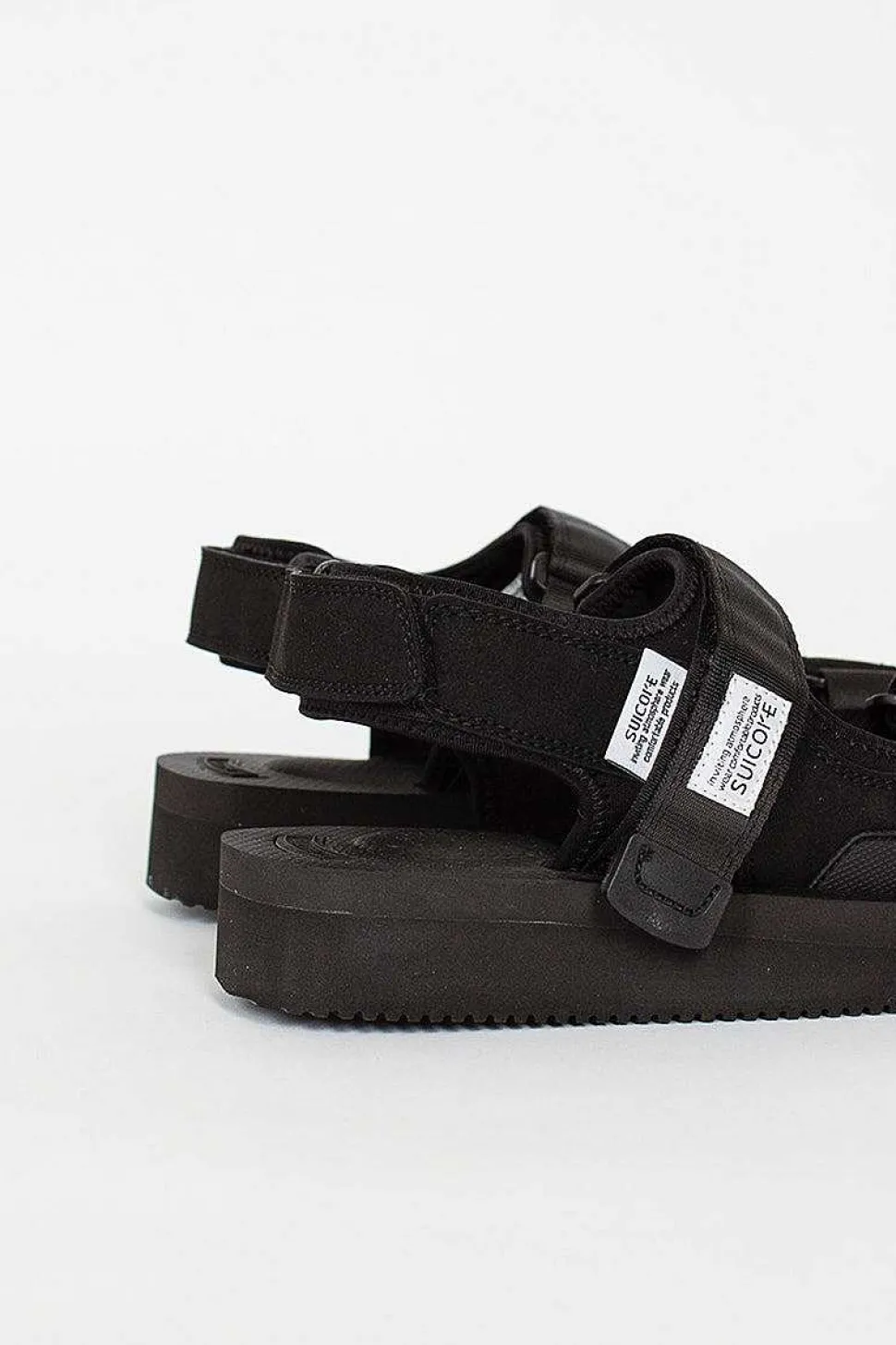 Was-V Suede Sandals Black