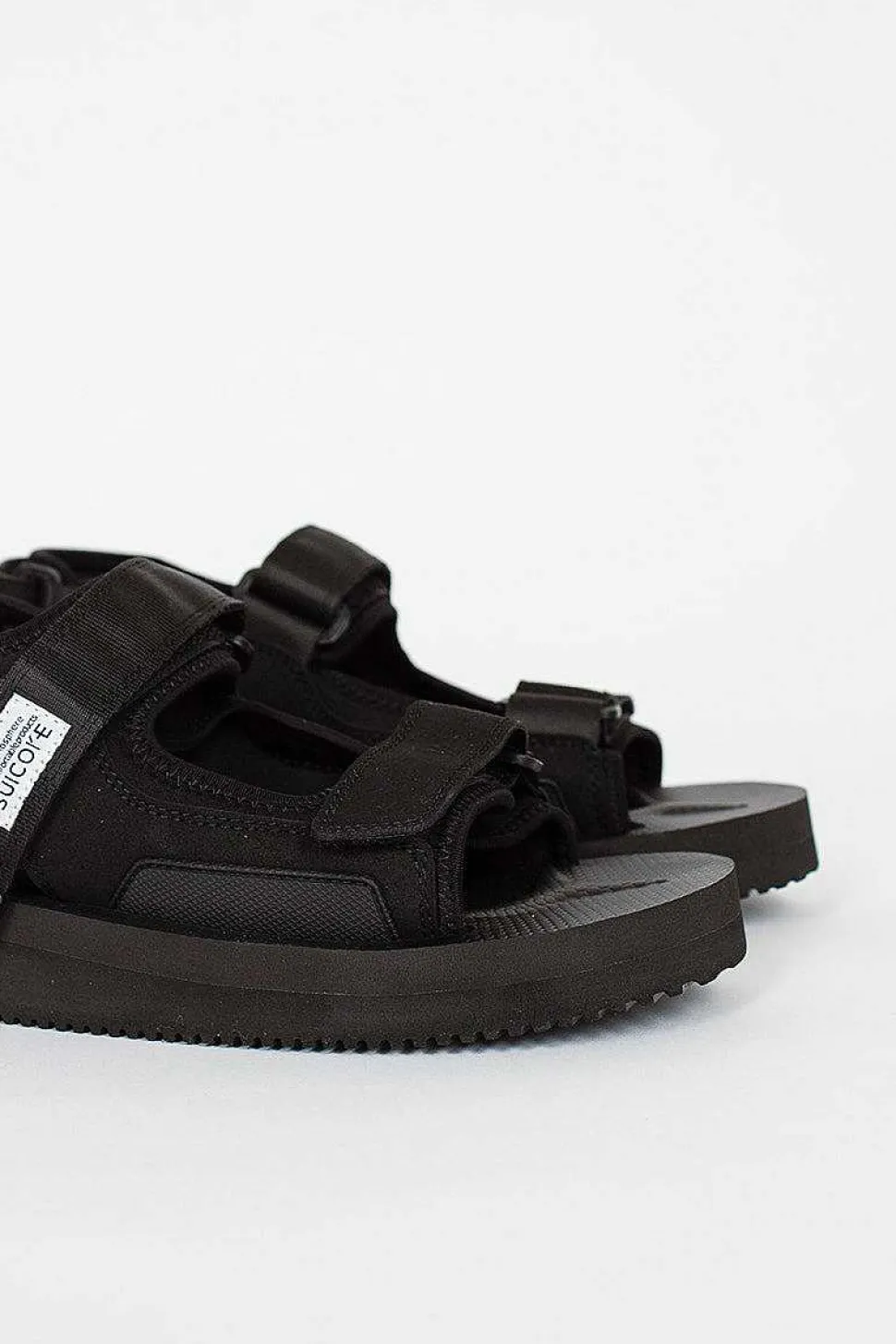 Was-V Suede Sandals Black