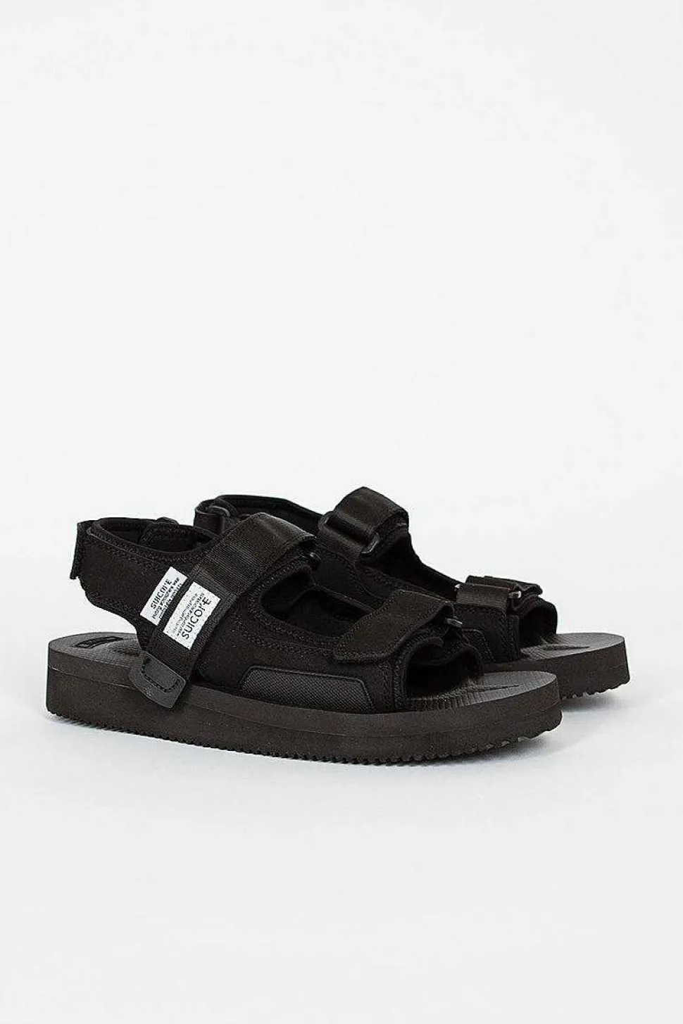 Was-V Suede Sandals Black