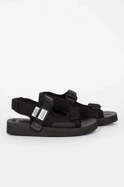 Was-V Suede Sandals Black