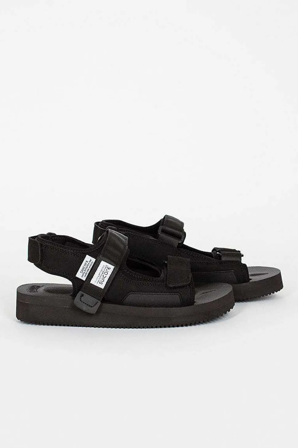 Was-V Suede Sandals Black