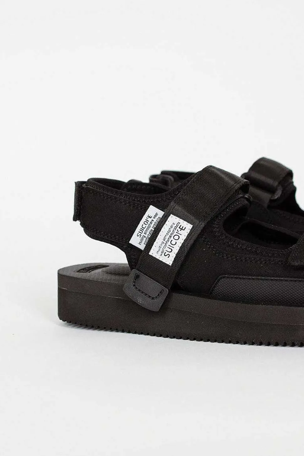 Was-V Suede Sandals Black