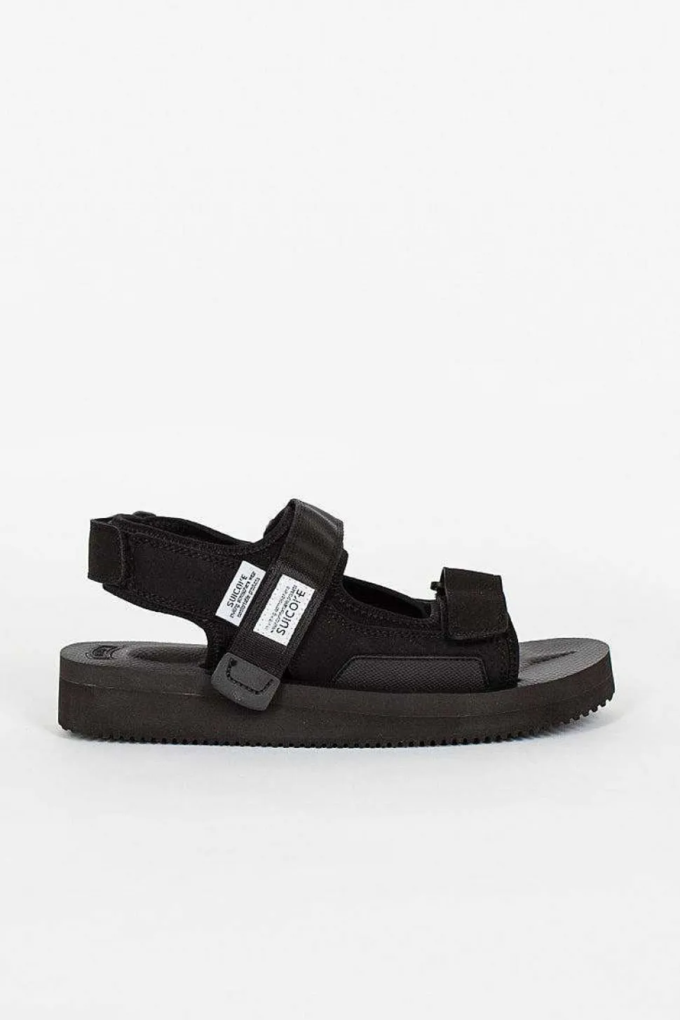 Was-V Suede Sandals Black