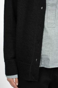 Welt Pocket Cardigan Black