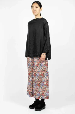 Wide Pyjama Trousers Pink Flowers