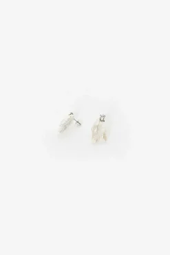 Winged Baroque Pearl Earrings