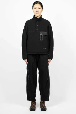 Wool Fleece Pullover Black