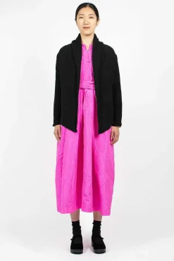Wrap Knit Cardigan Black
