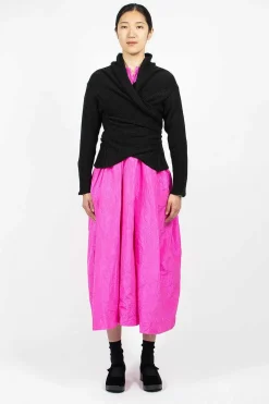 Wrap Knit Cardigan Black